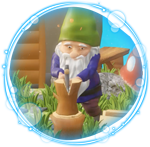 Fishing and chopping wood gnomes demonstrate the importance of physical activity for health and fuel in an nft version